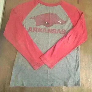 Youth Razorback long‎ sleeve vintage style distressed T-shirt
